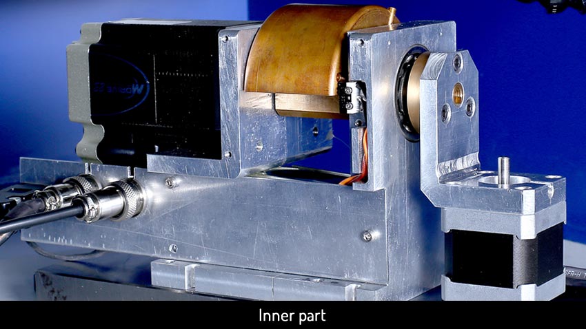 this is Compact diamond laser machine, Lazer NXT inner part view
